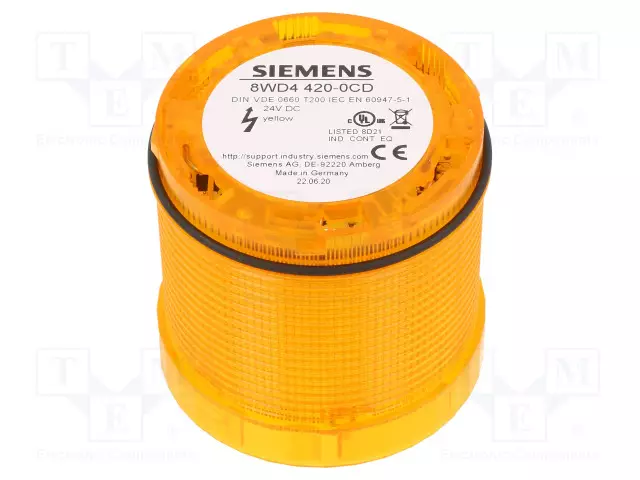 AUTOMATION MODULE: LIGHT SIGNALLER - KELTAINEN - LED - 24VDC - 24VAC - Teollisuuden merkinantolaitteet - 8WD4420-0CD - 1