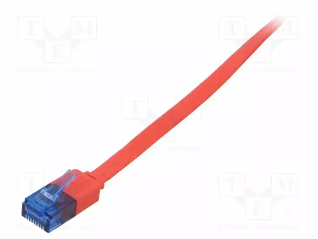 PATCH KAAPELI - U/UTP - CAT: 6A - RJ45-PISTOKE,MOLEMMIN PUOLIN - LANKA - RJ45 Ethernet kaapelit - F.UUTP6A-CU-005RD - 1