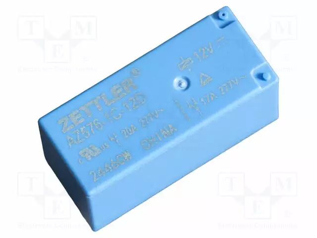 RELE - SPDT - UKELAN: 12VDC - 20A/277VAC - PCB - Pienoisreleet - AZ576-1C-12D - 1