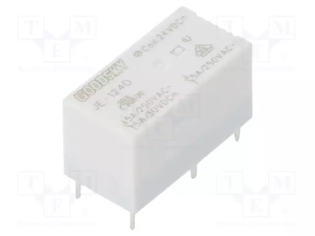 RELE - SPDT - UKELAN: 24VDC - IKOSKETINTEN MAX: 5A - Pienoisreleet - JE-124D - 1
