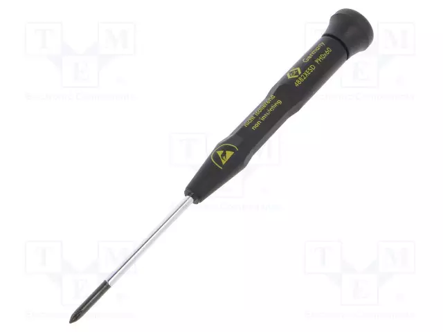 RUUVIMEISSELI: TARKKUUS-PHILLIPS - PH0 - TERÄN PIT: 60MM - ESD - Ruuvimeisselit ja sarjat - CK-T4882X0-ESD - 1