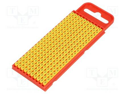 MERKIT - MERKINTÄ: 0 - 2÷2,8MM - POLYAMIDI - KELTAINEN - -40÷85°C - WIC - Kaapeleiden merkintä - WIC1-0-PA66-YE - 1