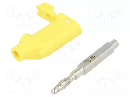 BANAANILIITIN 4MM - PISTOKE - 32A - 33VAC - 70VDC - KELTAINEN - 3MOHM - Banaaniliittimet 4mm - FK20SNI25-GE - 1
