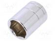 HYLSY - 6-KULMA,HYLSY-HEX 23MM - 1/2" - KROMI-VANADIINITERÄS - Hylsyavaimet - WP-W074183WE - 1