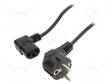 KAAPELI - 3X0,75MM2 - PVC - 1,8M - MUSTA - 10A - 250V - CABLEXPERT - Tietokone- ja  laitejohdot - PC-186A-VDE - 1