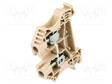 LIITIN: KISKO-6MM2 - NAVAT: 1 - PURISTIMET: 2 - BEIGE - LEV: 7,9MM - TS35 - Kiskoliittimet - WDU6BE - 1