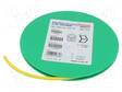 MERKIT - MERKINTÄ: D - 2÷5MM - PVC - KELTAINEN - -65÷105°C - HGDC2-5 - Kaapeleiden merkintä - HGDC2-5D-PVC-YE - 2
