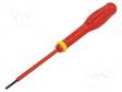SCREWDRIVER: INSULATED - SLOT - 2.5X0.4MM - BLADE LENGTH: 75MM - 1KVAC - Ruuvimeisselit ja sarjat - FACOM-AT2.5X75VE - 1