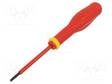 SCREWDRIVER: INSULATED - SLOT - 3.5X0.6MM - BLADE LENGTH: 75MM - 1KVAC - Ruuvimeisselit ja sarjat - FACOM-AT3.5X75VE - 1