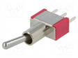 VIPUKYTKIN - ASENNOT: 2 - SPDT - ON-ON - 5A/125VAC - 5A/28VDC - -30÷85°C - Vipukytkimet - IC1101T1B2M2QE - 1