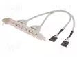 ADAPTERI - PIILLÄ,USB 2.0 - NIKKELÖITY - 0,25M - BEIGE - CU - 28AWG - USB kaapelit ja adapterit - AK-300301-002-E - 1