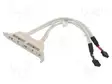 ADAPTERI - PIILLÄ,USB 2.0 - NIKKELÖITY - 0,25M - BEIGE - CU - 28AWG - USB kaapelit ja adapterit - AK-300304-002-E - 1