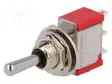 VIPUKYTKIN - ASENNOT: 3 - SP3T - (ON)-OFF-(ON) - 2A/250VAC - 5A/28VDC - Vipukytkimet - 1MS4T1B1M1QE - 1