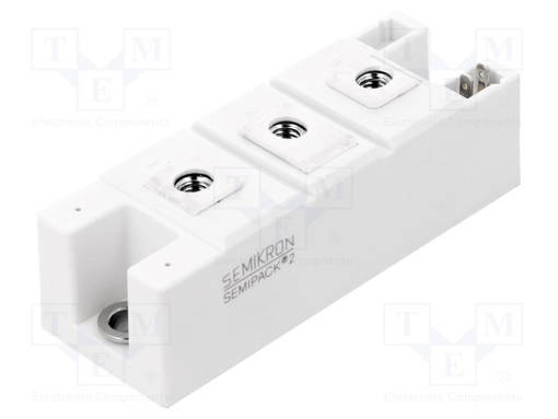 DIODI/TYRISTORI MODUULI - 1,2KV - 130A - A22 - SEMIPACK2 - UFMAX: 1,8V - Tyristorit ja Triacit - SKKH13212E - 1