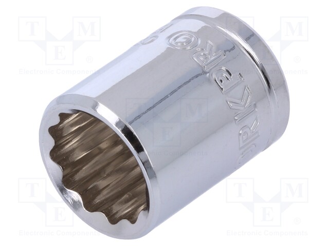 HYLSY - 12-KULMA,HYLSY-15MM - 3/8" - KROMI-VANADIINITERÄS - Hylsyavaimet - WP-W074139WE - 1