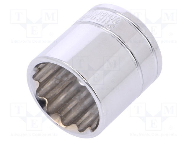 HYLSY - 12-KULMA,HYLSY-23MM - 3/8" - KROMI-VANADIINITERÄS - Hylsyavaimet - WP-W074147WE - 1