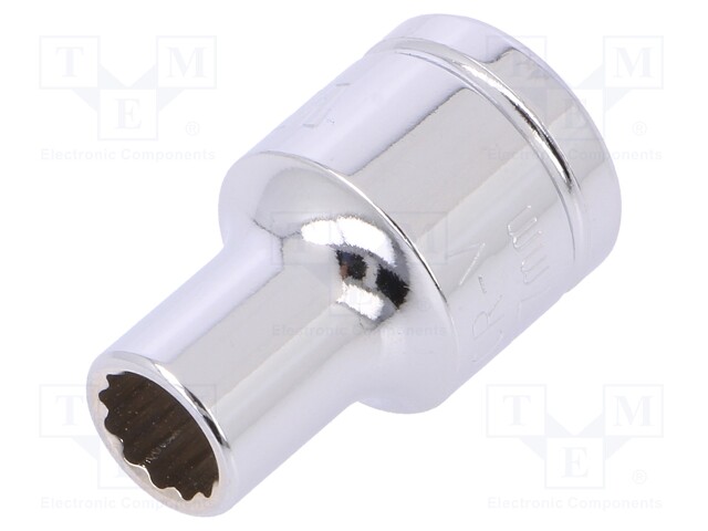 HYLSY - 12-KULMA,HYLSY-7MM - 3/8" - KROMI-VANADIINITERÄS - Hylsyavaimet - WP-W074131WE - 1