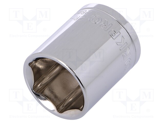 HYLSY - 6-KULMA,HYLSY-HEX 28MM - 1/2" - KROMI-VANADIINITERÄS - Hylsyavaimet - WP-W074188WE - 1