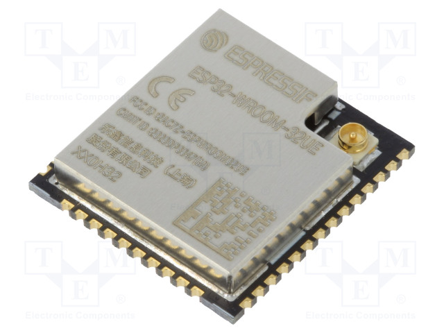 IOT MODUULI - BLUETOOTH: BLE - 19,5DBM - WIFI - SMD - 18X19,2X3,2MM - IoT (WiFi/Bluetooth) moduulit - ESP32-WROOM-32UE - 1