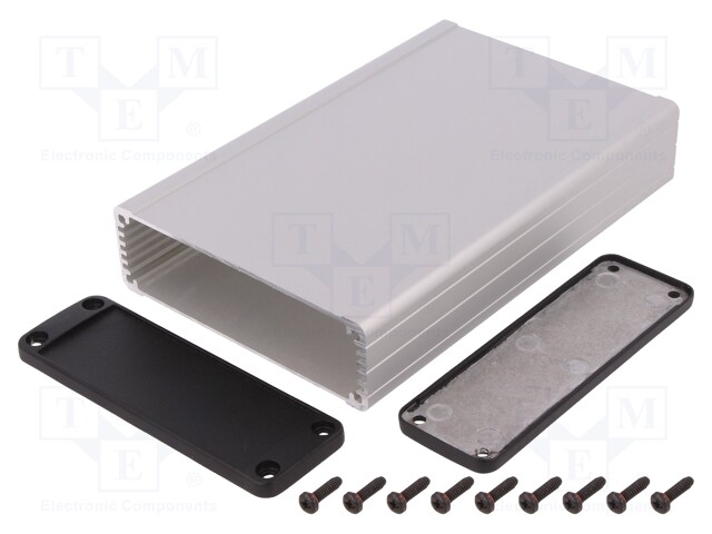 KOTELO: SUOJAAVA - X: 104MM - Y: 160MM - Z: 32MM - ALUMIINI - LUONNOLLINEN - Häiriösuojakotelot - HM-1457L1601E - 1