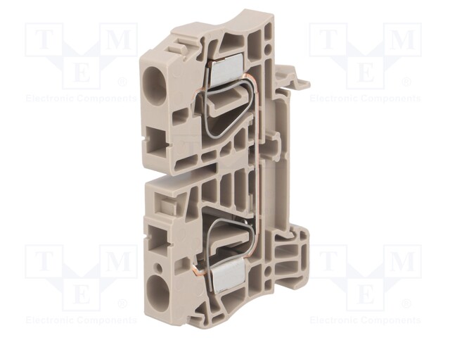 LIITIN: KISKO-6MM2 - NAVAT: 1 - PURISTIMET: 2 - BEIGE - JOUSIPURISTIN - Kiskoliittimet - ZDU6BE - 1