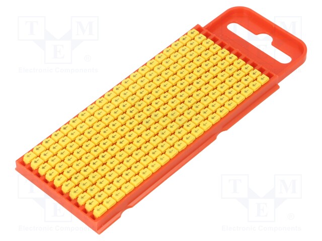 MERKIT - 2÷2,8MM - POLYAMIDI - KELTAINEN - -40÷85°C - PAINETTAVA - WIC - Kaapeleiden merkintä - WIC1-EARTH-PA66-YE - 1