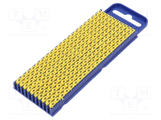 MERKIT - 2,8÷3,8MM - POLYAMIDI - KELTAINEN - -40÷85°C - PAINETTAVA - WIC - Kaapeleiden merkintä - WIC2-LIGHTNING-YE - 1