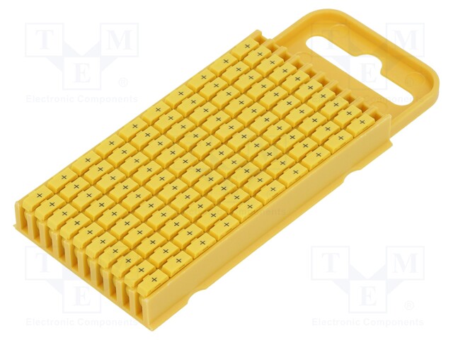 MERKIT - MERKINTÄ: + - 4,3÷5,3MM - POLYAMIDI - KELTAINEN - -40÷85°C - Kaapeleiden merkintä - WIC3--PA66-YE - 1