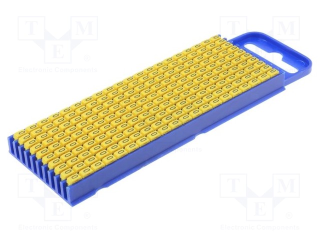 MERKIT - MERKINTÄ: 0 - 2,8÷3,8MM - POLYAMIDI - KELTAINEN - -40÷85°C - Kaapeleiden merkintä - WIC2-0-YE - 1