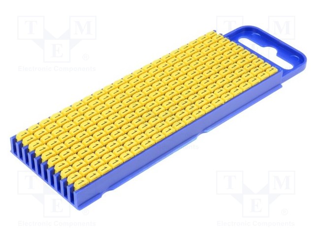 MERKIT - MERKINTÄ: 1 - 2,8÷3,8MM - POLYAMIDI - KELTAINEN - -40÷85°C - Kaapeleiden merkintä - WIC2-1-YE - 1