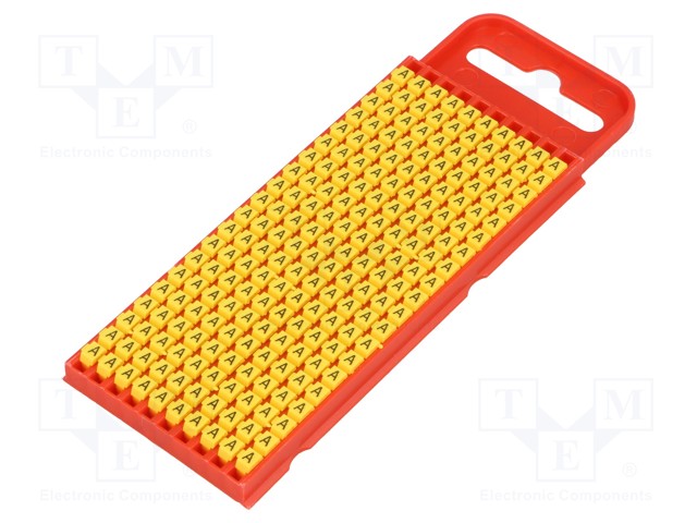 MERKIT - MERKINTÄ: A - 2÷2,8MM - POLYAMIDI - KELTAINEN - -40÷85°C - WIC - Kaapeleiden merkintä - WIC1-A-PA66-YE - 1