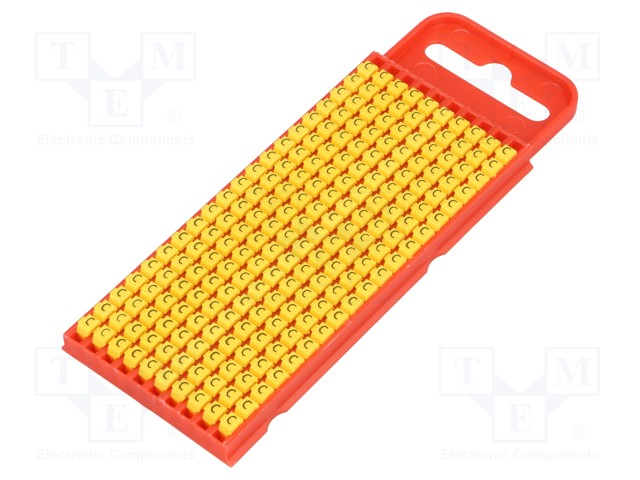 MERKIT - MERKINTÄ: C - 2÷2,8MM - POLYAMIDI - KELTAINEN - -40÷85°C - WIC - Kaapeleiden merkintä - WIC1-C-PA66-YE - 1