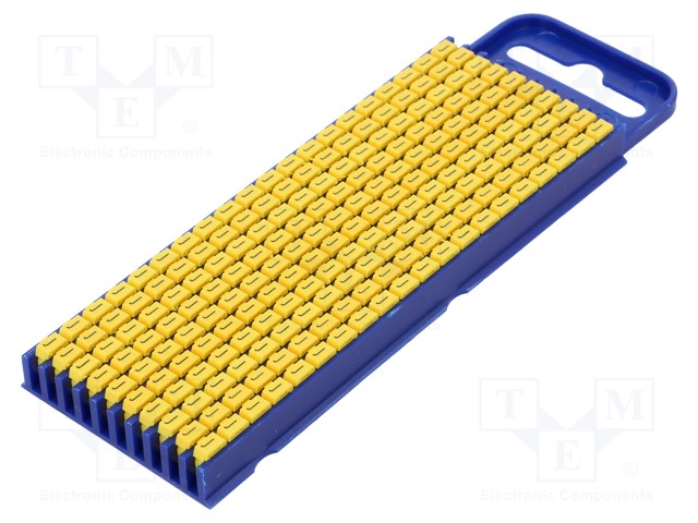 MERKIT - MERKINTÄ: J - 2,8÷3,8MM - POLYAMIDI - KELTAINEN - -40÷85°C - Kaapeleiden merkintä - WIC2-J-PA66-YE - 1