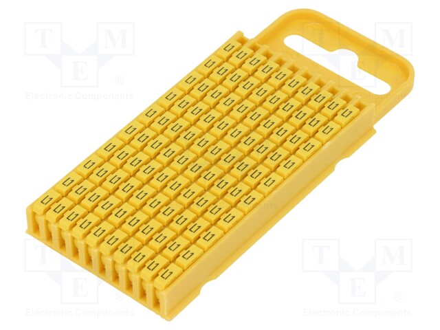 MERKIT - MERKINTÄ: L1 - 4,3÷5,3MM - POLYAMIDI - KELTAINEN - -40÷85°C - Kaapeleiden merkintä - WIC3-L1-PA66YE - 1