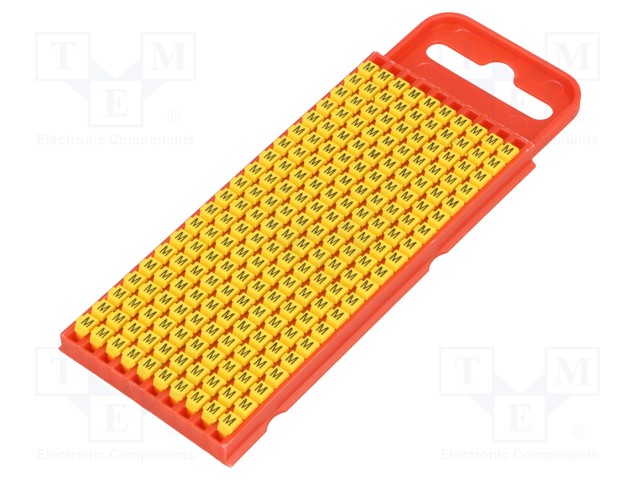 MERKIT - MERKINTÄ: M - 2÷2,8MM - POLYAMIDI - KELTAINEN - -40÷85°C - WIC - Kaapeleiden merkintä - WIC1-M-PA66-YE - 1