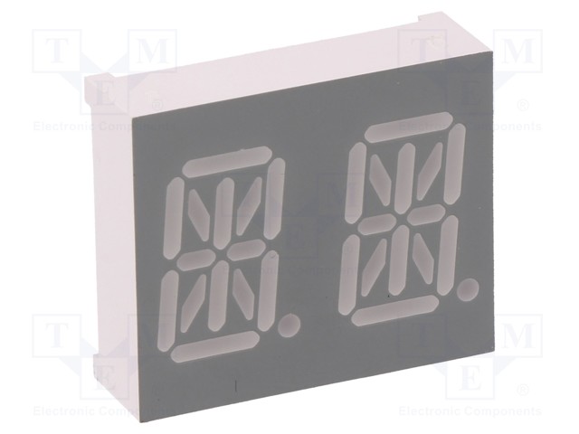 NÄYTTÖ: LED - AAKKOSNUMEERINEN - 13,8MM - 0,54" - MERK.LKM: 2 - ORANSSI - 7-segmenttinäytöt - LTP-3784E - 1