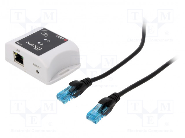 RFID-LUKIJA - 12÷24V - UNIQUE - HTTP,MODBUS TCP,SNMP - ETHERNET - ABS - RFID-moduulit ja -lukijat - RFID-NANO-POE - 1
