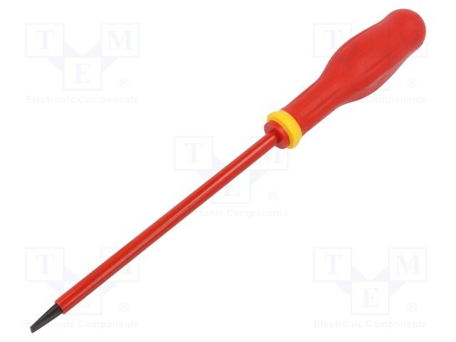 SCREWDRIVER: INSULATED - SLOT - 5.5X1MM - BLADE LENGTH: 150MM - 1KVAC - Ruuvimeisselit ja sarjat - FACOM-AT5.5X150VE - 1