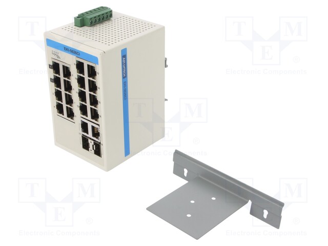 SWITCH ETHERNET - HALLITTU - PORTTIEN LUKU: 18 - 12÷48VDC - RJ45 - EKI - Teollisuusverkot - EKI-5626CI-AE - 1