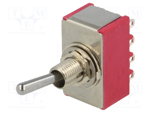 VIPUKYTKIN - ASENNOT: 2 - 4PDT - ON-ON - 5A/125VAC - 5A/28VDC - -30÷85°C - Vipukytkimet - IC4101T1B1M1QE - 1