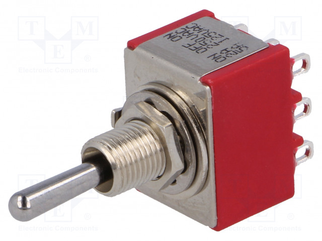 VIPUKYTKIN - ASENNOT: 3 - 3P3T - ON-OFF-ON - 5A/125VAC - 5A/28VDC - -30÷85°C - Vipukytkimet - IC3201T1B1M1QE - 1
