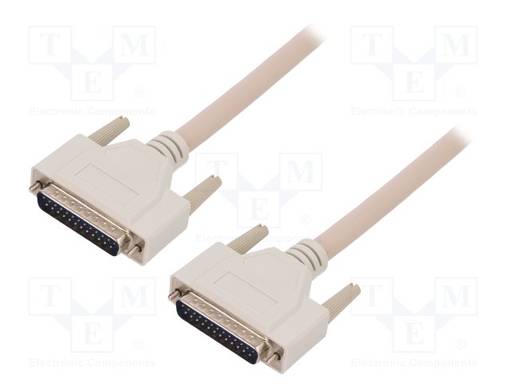 YHDISTYSKAAPELI - D-SUB 25PIN,UROS - 1M - Teollisuusverkot - PCL-10125-1E - 1