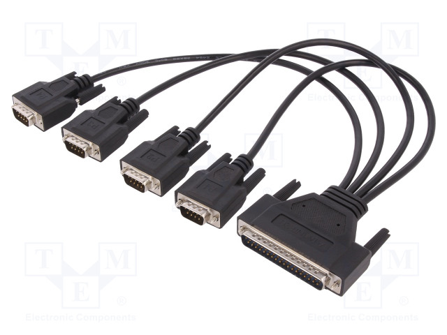 YHDISTYSKAAPELI - D-SUB 37PIN,D-SUB 9PIN X4 - 0,3M - Teollisuusverkot - OPT4A-AE - 1