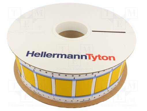 LÄMPÖKUTISTUVAT MERKIT - 50MM - KELTAINEN - OHUTSEINÄINEN - Tarratulostimet ja merkitsijät - TLFX190DS-1X50YE - 1