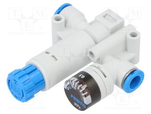 PAINESÄÄDIN - 90L/MIN - 1÷8BAR - PAINEILMA - QS-6 - PBT - 0÷60°C - Ilman tuotto - VRPA-CM-Q6-E - 1