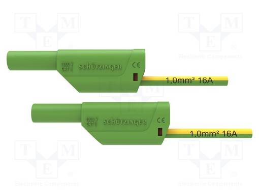 MITTAUSJOHTO - 16A - BANAANIPISTOKE 4MM,MOLEMMIN PUOLIN - PIT: 1M - Mittausjohdot - VSFK85001100-GNGE - 1