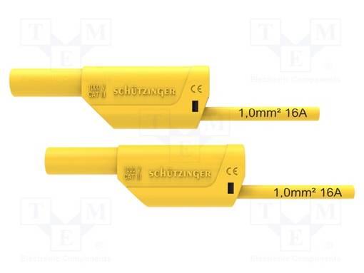 MITTAUSJOHTO - 16A - BANAANIPISTOKE 4MM,MOLEMMIN PUOLIN - PIT: 1M - Mittausjohdot - VSFK87001100-GE - 1