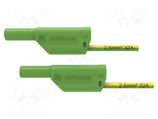 MITTAUSJOHTO - 32A - BANAANIPISTOKE 4MM,MOLEMMIN PUOLIN - PIT: 1,5M - Mittausjohdot - VSFK870125150-GNGE - 1