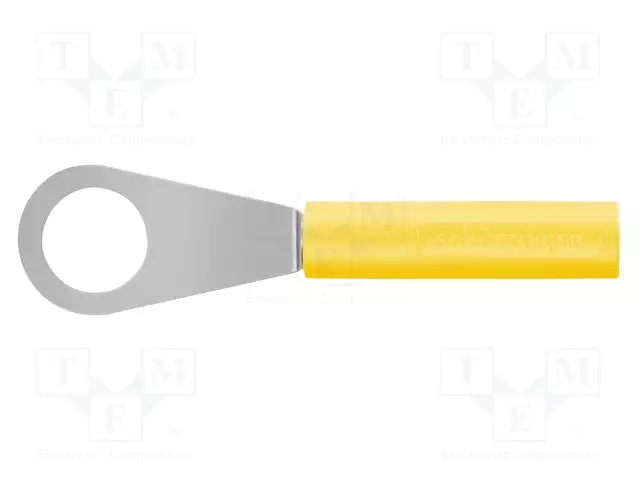LABORATORY CONNECTOR: RING - PLUG - BANANA 4MM SOCKET,RING 8,4MM - Haarukkaliittimet - LB4-RKSNI8.4-GE - 1