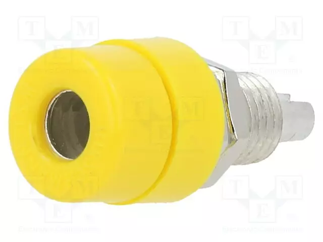 LABORATORIOBANAANILIITIN 4MM - PISTORASIA - 60VDC - 32A - KELTAINEN - Banaanijatkoliittimet - BIL20-GE - 1